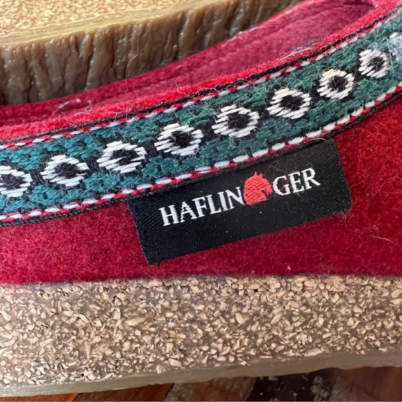 Haflinger Clog wool slipper GZ42 Red 38 (7.5-8) Women's Ergonomic footbed - Picture 7 of 10
